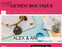 Tablet Screenshot of geminiboutique.com